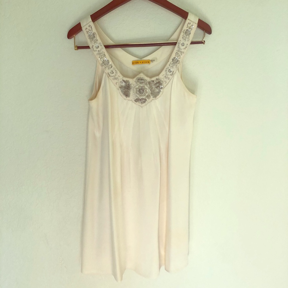 White dress with embellishment